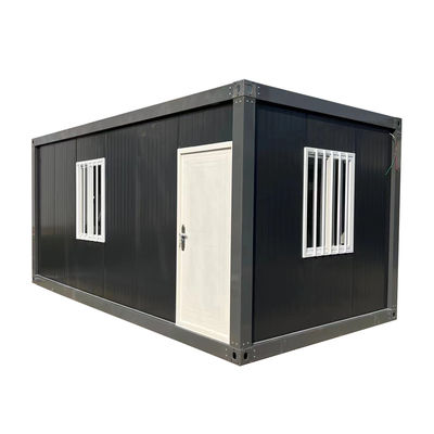 Weiße, abnehmbare Containerhäuser im modernen Stil mit Sicherheitstür