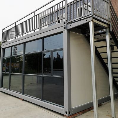Modularer Luxus-Container Restaurant Galvanisiertes Stahl Prefab Haus Containerrahmen