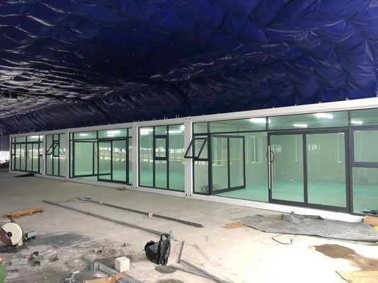 Abnehmbares 2-stöckiges Hotel Containerhaus mit Sandwich und Stahlrahmen