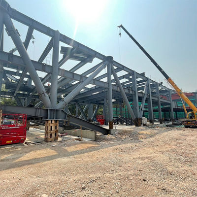 Massiv-H-förmiger Stahlbalken kundenspezifischer Stahlrahmen Hangar Werkstatt Lagerhaus mit wasserdichten und Hurrikan-sicheren Eigenschaften