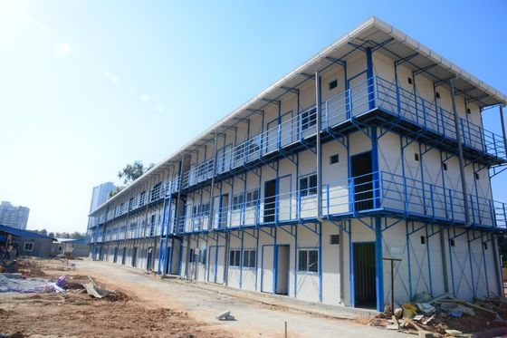 Wasserdichtes, vorgefertigtes Blockhaus Leichtstahlkonstruktionsrahmen für einfache Installation in Honduras Werkstatt Lagerhaus Baubüro