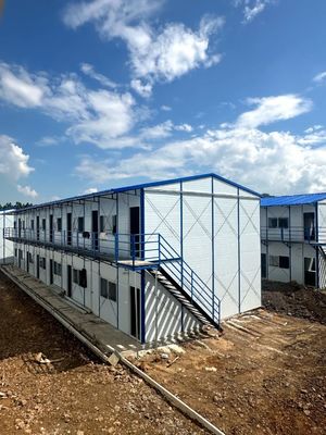 Sandwich-Panel 2 Schlafzimmer Prefab-Häuser für Werkstatt Lagerhaus Baubüro in Thailand anpassbar und erschwinglich