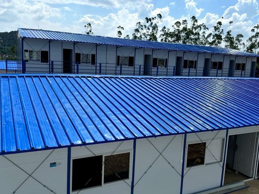 Werkstatt Lagerhaus Baubüro Prefab Haus Custom Design mit 50/75/100mm Welle Sandwich Panel Wand