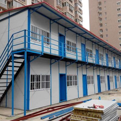 Gebrauchsgemachte Prefab-Häuser, hergestellt in Gewächshäusern und leichten Stahlkonstruktionsrahmen für den Bangladeschmarkt