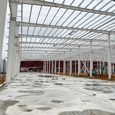 Leichtstahl Q345 Q235 Hauptrahmen Vorgefertigte Stahlbaustrukturen für Werkstatt für Ihre Produktionsstätte