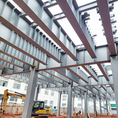 angepasste Farbe vorgefertigte Stahlkonstruktion Metalllager mit Leichtstahl Q345 Q235 Hauptrahmen und kostenlosen Versand