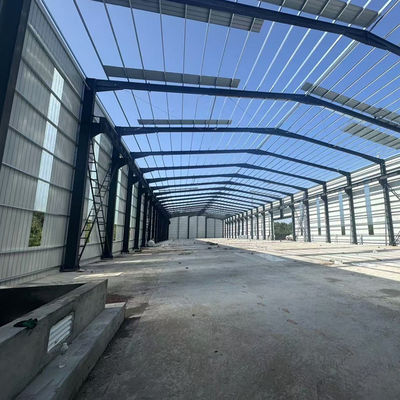 Schnelle Installation Vorteil Stahlkonstruktion Lagerhaus Werkstatt Große Spannweite Vorfertigungswerkstatt