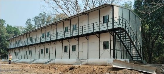 Wasserdicht 3 Schlafzimmer Vorgefertigtes Haus mit Holzboden Leichtgewicht