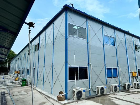 Individuelle Sandwich-Panel-Villen Algerien Kleines vorgefertigtes Haus mit Aluminiumfenster und Holz