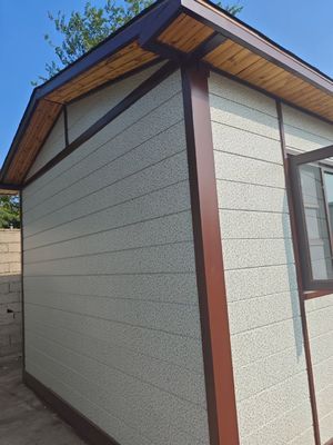 Individuelle Sandwich-Panel-Villen Algerien Kleines vorgefertigtes Haus mit Aluminiumfenster und Holz