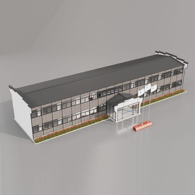 Werkstatt Lagerhaus Baubüro Stahl-Vorgefertigtes Haus mit 50/75/100mm Welle Sandwich Panel Wand