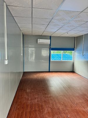 Werkstatt Lagerhaus Baubüro Stahl-Vorgefertigtes Haus mit 50/75/100mm Welle Sandwich Panel Wand