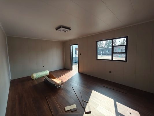 20FT/40FT individuell angefertigtes vorgefertigtes Stahlrahmenhaus Modularhaus für Werkstatt Lagerhaus Baubüro