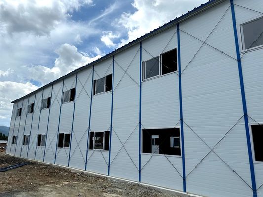 20FT/40FT angepasste vorgefertigte Sandwich-Panel-Häuser für Werkstätten