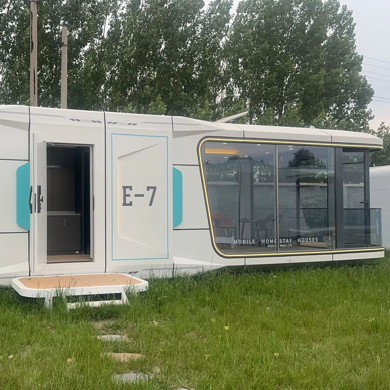 Öko-freundliche Modular Container Home Vorteil der angepassten Aluminiumplatten Wand Kapselhaus für Outdoor Hotel