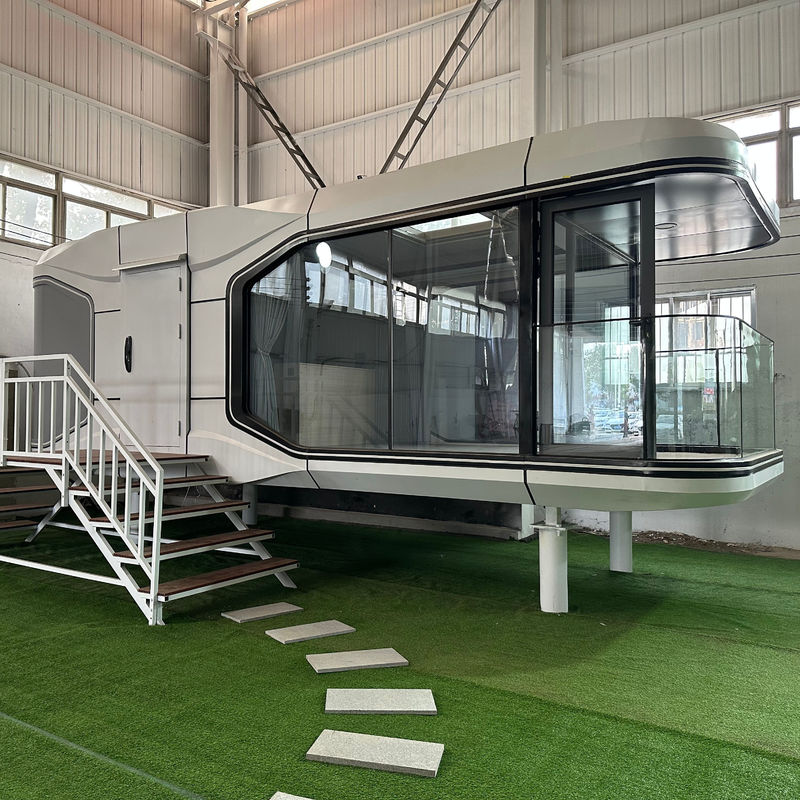 Modular Luxus Prefab Stahl Smart Space Capsule Zuhause 30-40 Jahre Lebensdauer