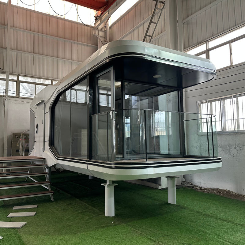 Flachschrank Transport und Ladung kundenspezifisch vorgefertigtes Luxushotel Moderne Weltraumkapsel Campinghaus für Tiny House