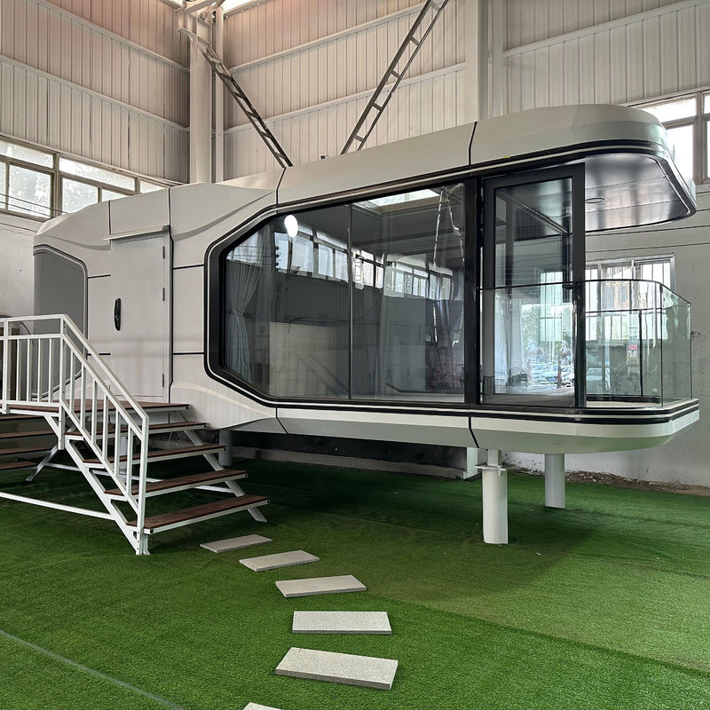 Galvanisierter Stahlrahmen Modularer Vorgefertigter Container Zuhause für Hotelvilla in beliebten Design- und Grünhäusern