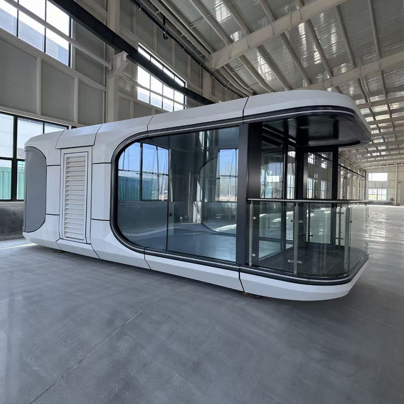Luxus-Containerhaus aus Stahl Wettbewerb für maßgeschneiderte Farbe Outdoor Prefab Space Capsule Bett Hotelkabine