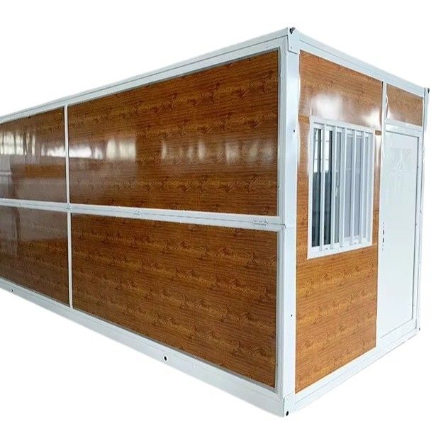 Fertiggefertigt, angepasste Farbgröße Stahl Glaswolle Sandwich-Panel Klappbehälter Haus für kompakten und stilvollen Leben