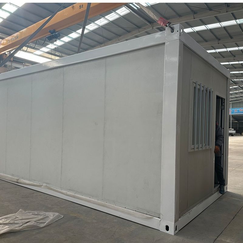 Personalisierte kleine tragbare vorgefertigte Stahlrahmen 20ft/30ft/40ft Rock Wool Sandwich Panel Zigzag Klappbehälter Haus
