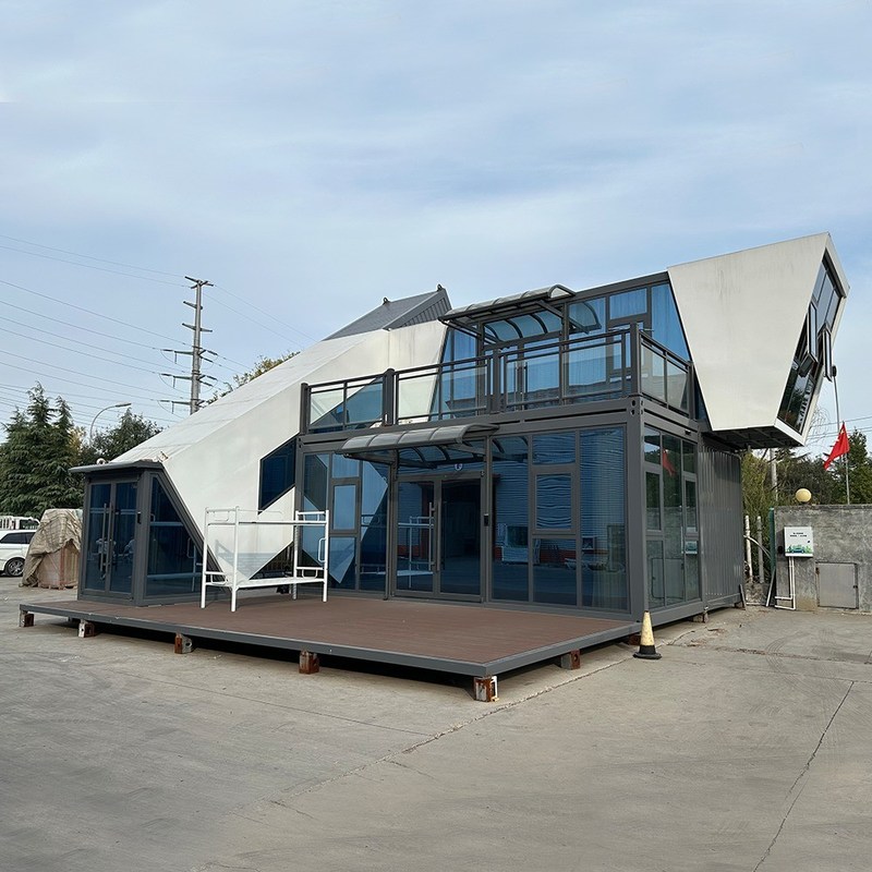 Vorgefertigtes Wohnmobiles Bürocontainerhaus mit galvanisierter Stahlstruktur und Flachpack-Design