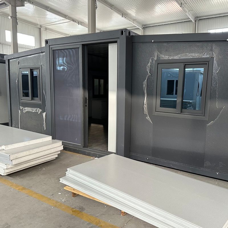Aluminium-Fenster 3 Schlafzimmer Portable vorgefertigte erweiterbare Container-Haus für das Schlafzimmer Außen Umweltschutz Recycling