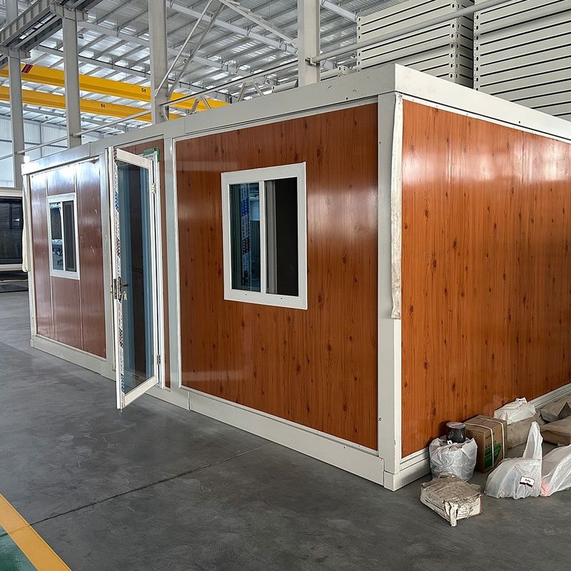 Bürogebäude Tragbares, ausdehnbares Container-Haus 20ft Fertighäuser, ausdehnbares Containerhaus mit freiem Layout-Design