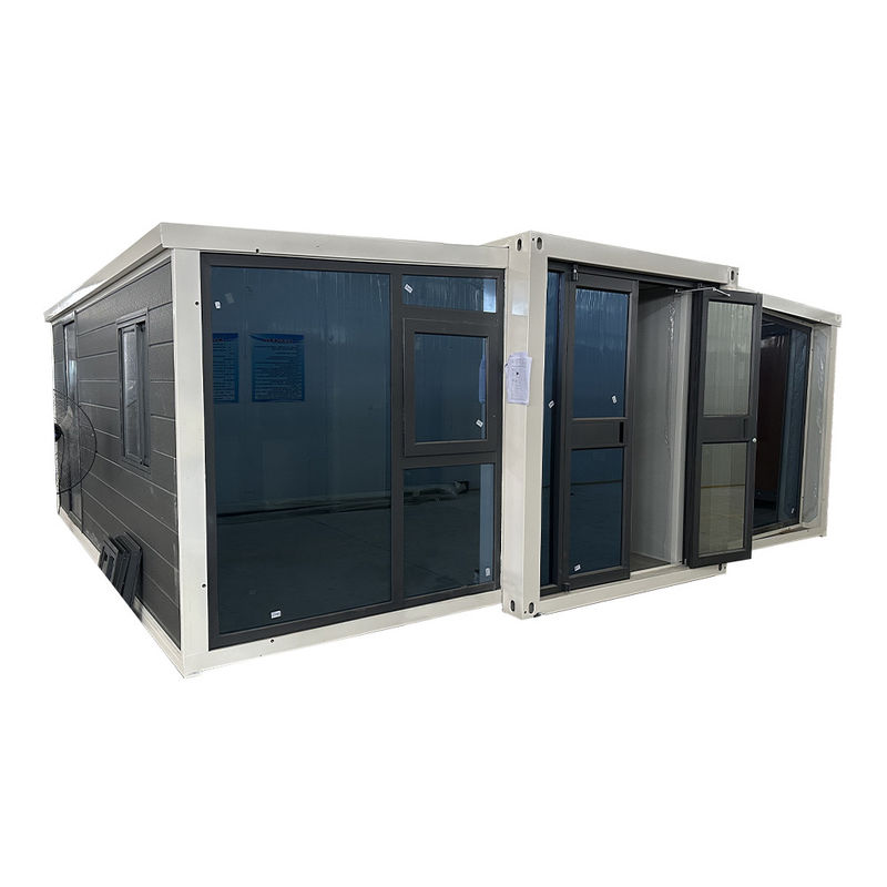 40 ft oder individuell angepasstes Sandwich-Panel Erweiterbares Containerhaus Warmes Wohnzimmer und Bad