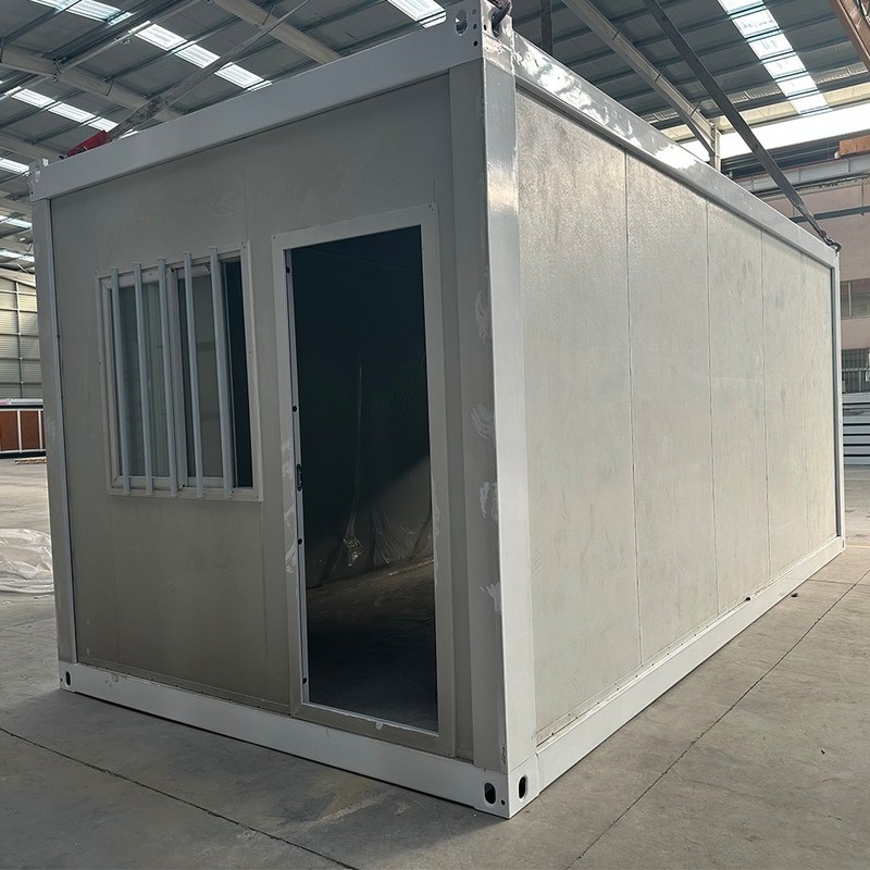 Vorgefertigtes Klappbares 20ft Bürofold-Containerhaus für die Philippinen Sicherheitstür und platzsparendes Design