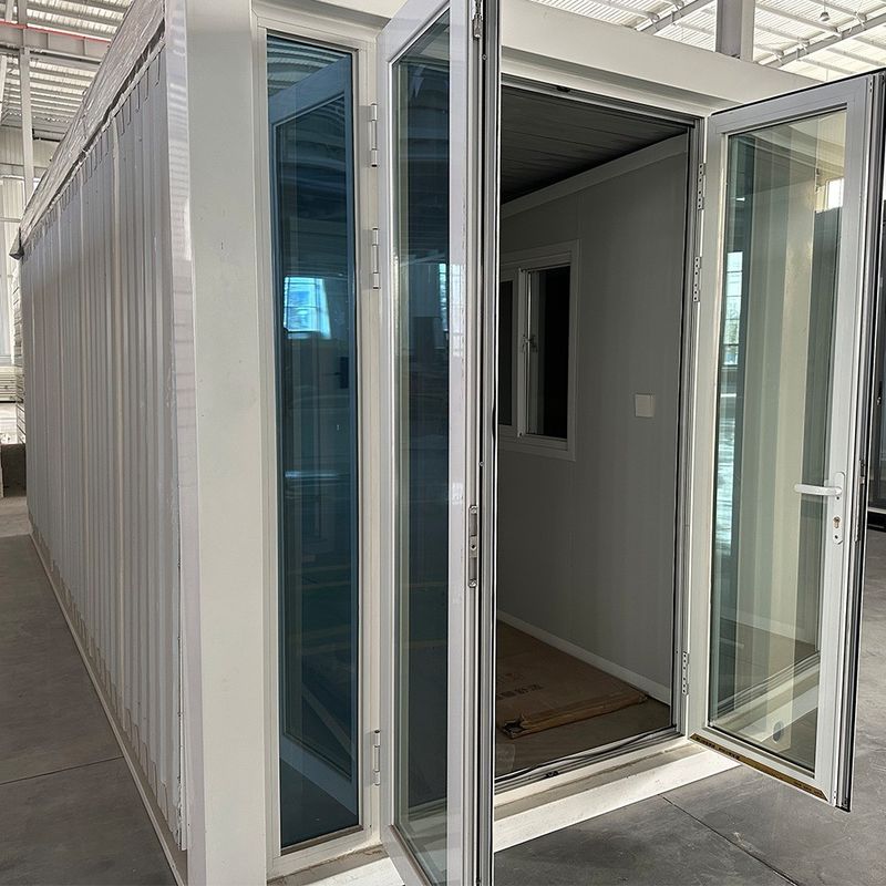 Isoliertes Sandwich-Panel Stahlrahmen Rechteck Prefab Containerhaus Einfach zu installieren 20ft 30ft 40ft Tiny House Container