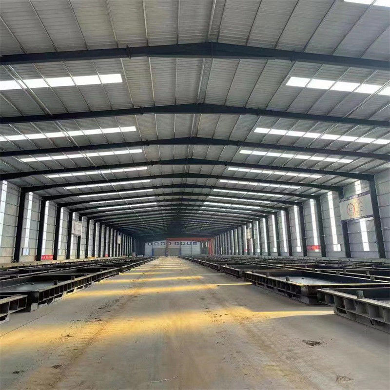 angepasste Farbe vorgefertigte Stahlkonstruktion Metalllager mit Leichtstahl Q345 Q235 Hauptrahmen und kostenlosen Versand