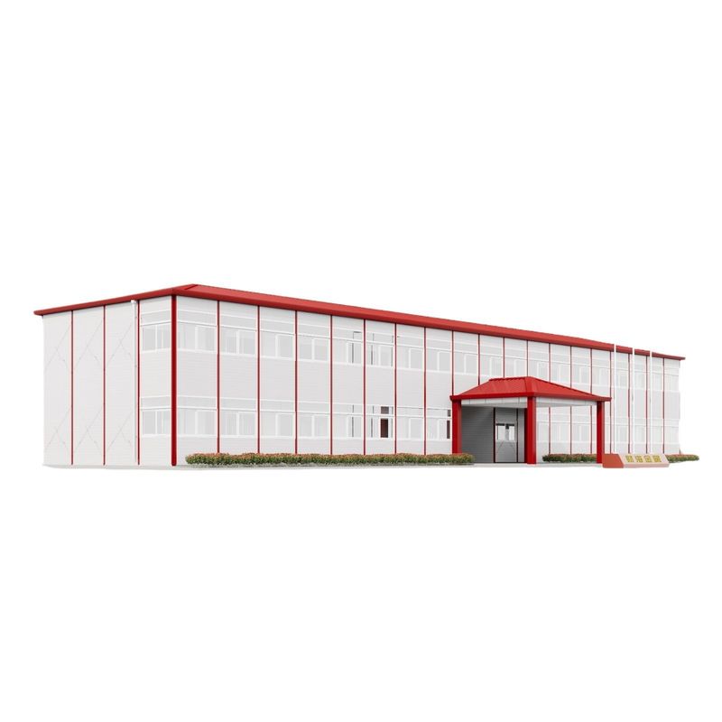 20FT/40FT individuell angefertigtes vorgefertigtes Stahlrahmenhaus Modularhaus für Werkstatt Lagerhaus Baubüro